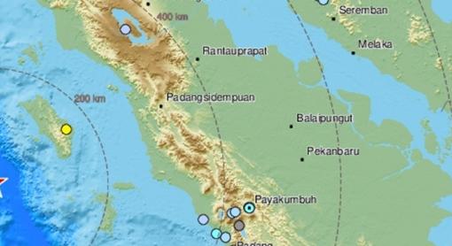 6,6-os erősségű földrengés volt Szumátránál