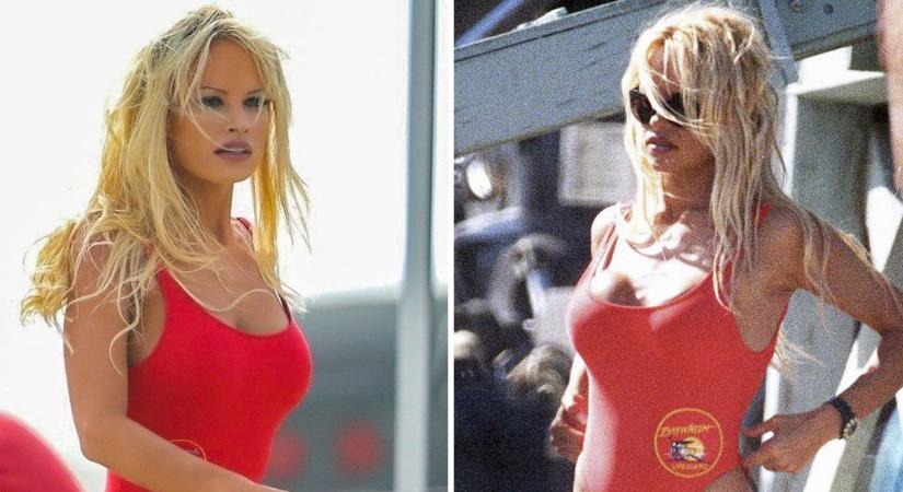 Új fotókon a Hulu sorozatában Pamela Andersont alakító Lily James