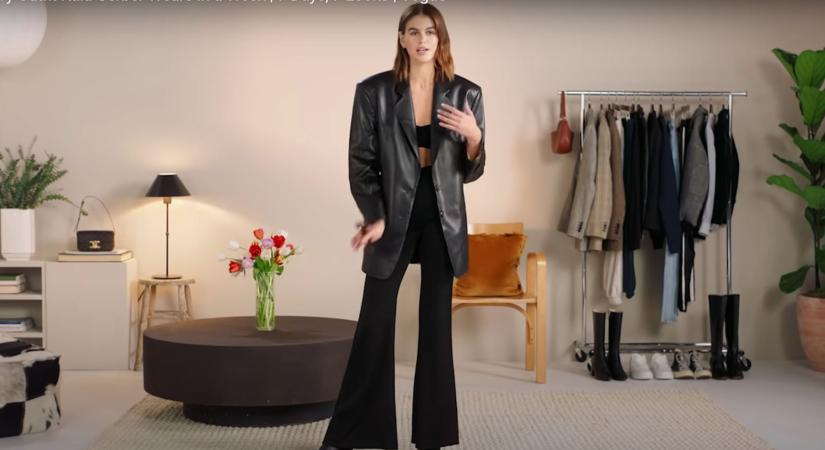 Cindy Crawford lánya Nanushka-ruhában pózol a Vogue videójában