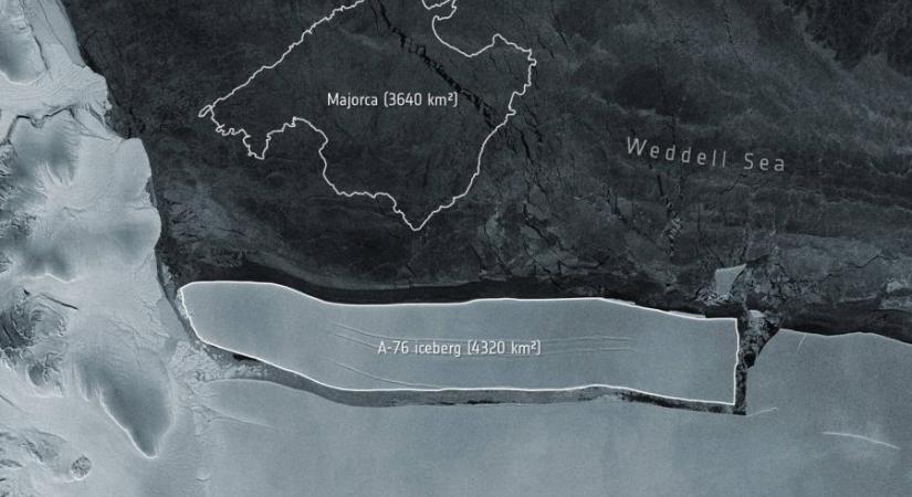 A világ legnagyobb jéghegye vált le az Antarktiszon