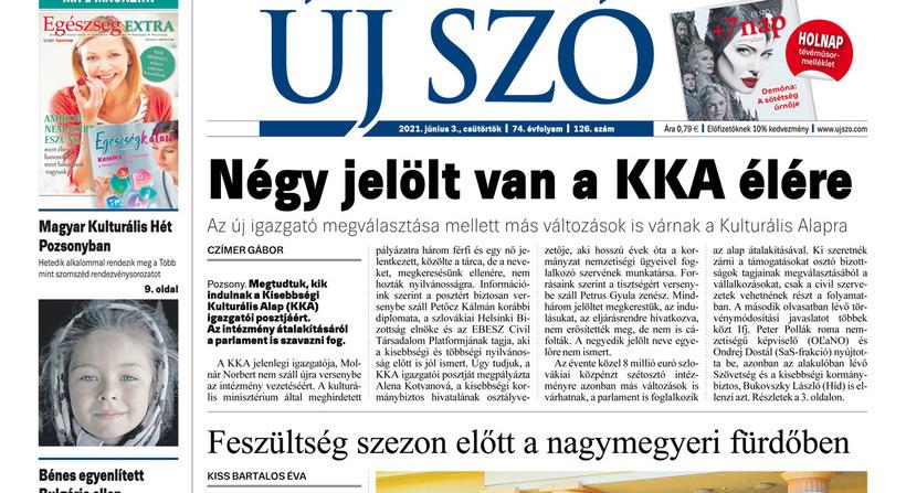 Miről ír a csütörtöki Új Szó?
