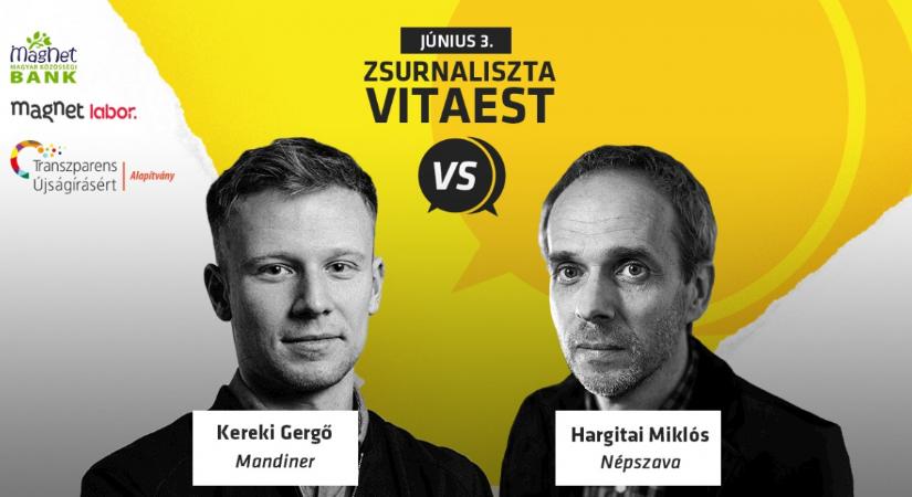 Zsurnaliszta Vitaest – Itt követheti élőben Hargitai Miklós és Kereki Gergő vitáját! (videó)