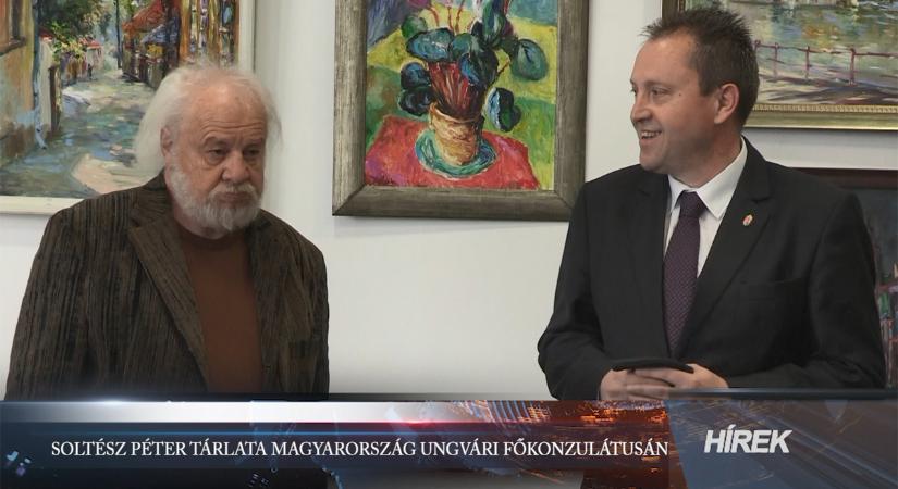Soltész Péter tárlata Magyarország Ungvári Főkonzulátusán (videó)