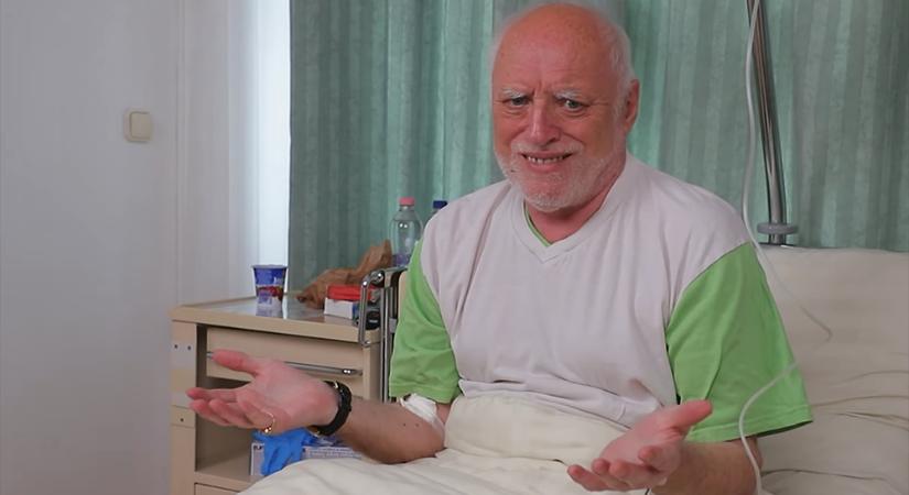 Kórházba került a kőszegi mém-szereplő, Hide the Pain Harold