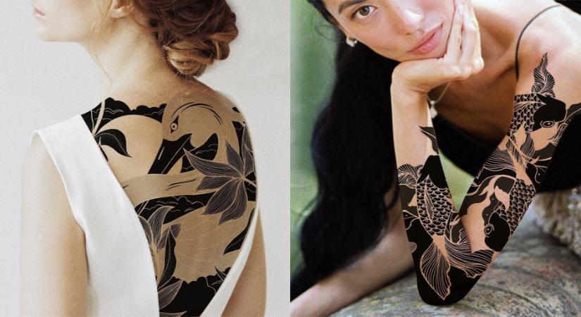 Lenyűgöző tetoválások, melyek egyesítik a keleti és nyugati kultúra motívumait - Galéria
