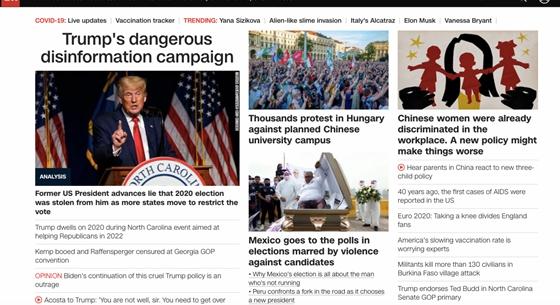 Címlapon számolt be a CNN a Fudan elleni szombati tüntetésről