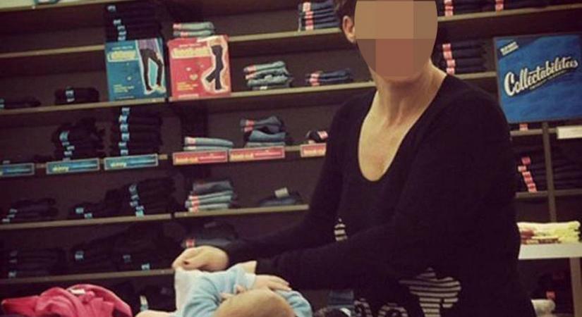 Egy ruhabolt asztalán cserélt pelenkát a babáján egy anya Amerikában, a kommentelők ledöbbentek