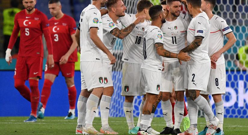 Csaknem kiütéssel nyitották meg az olaszok az Európa-bajnokságot