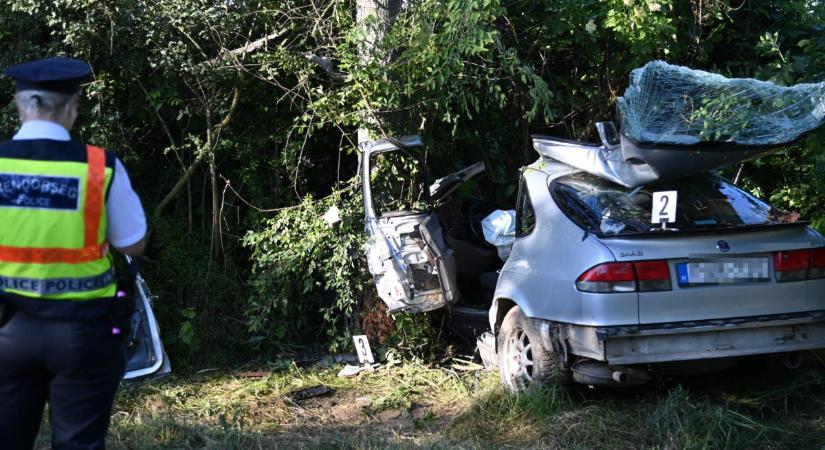 Halálos közlekedési baleset Biatorbágynál, fának csapódott egy személygépkocsi