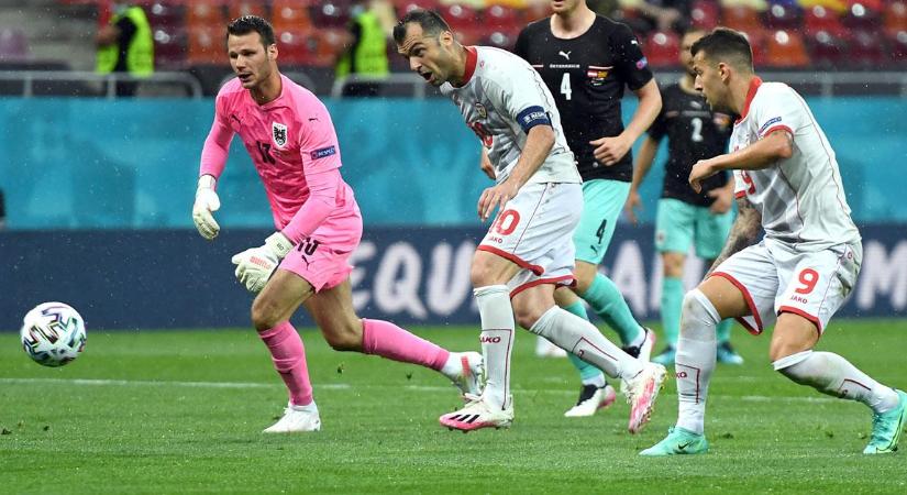 Ausztria az újonc Észak-Macedónia ellen nyert először Eb-meccset