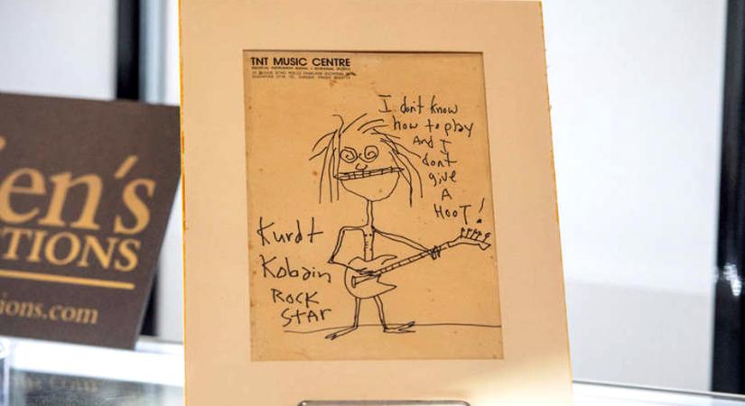 A becsült ár 28-szorosáért kelt el Kurt Cobain karikatúrája