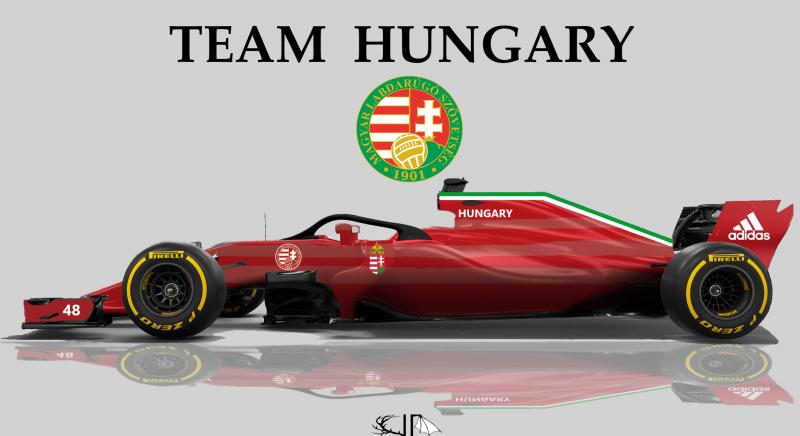 Ilyen egy magyar mezbe öltözött F1-es autó