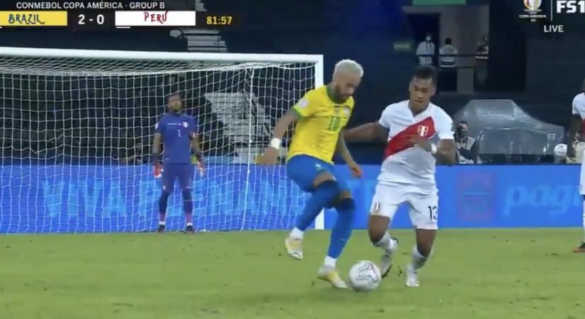 Neymar elképesztő cselére ki kell rakni a 18-as karikát – VIDEÓ