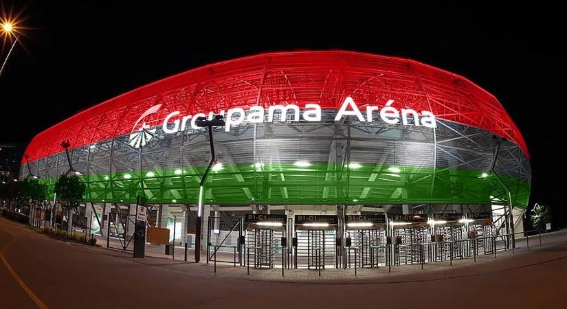 Nemzeti színekbe borul a Groupama Aréna