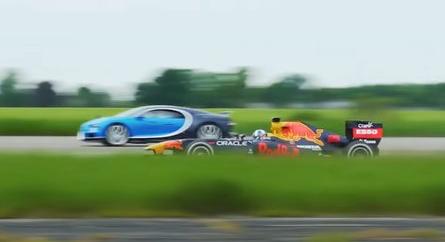 F1-es autó kontra Bugatti Chiron – vajon melyik gyorsul jobban?