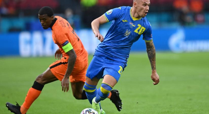 A Fradi ukrán válogatott focistája elképesztő szögből lőtt gólt az Eb-meccs előtt - videó