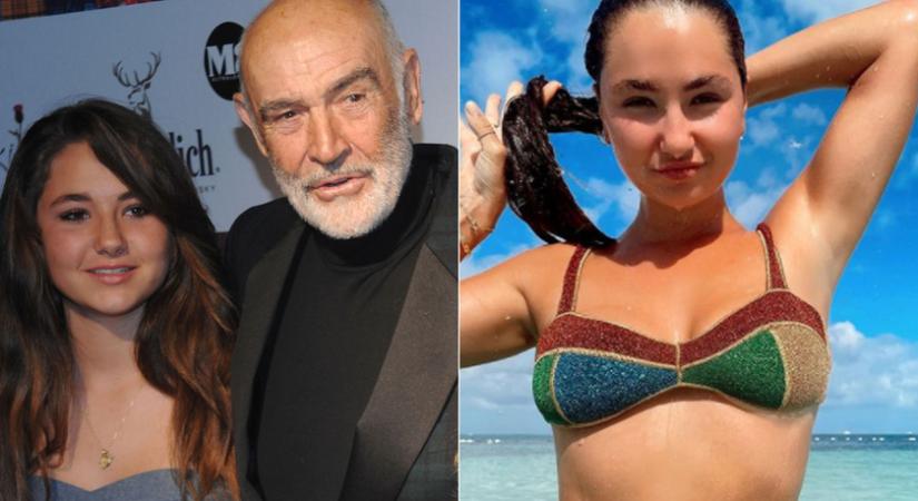 Sean Connery unokájának bikinis fotói: a 26 éves Saskiának gyönyörű az alakja