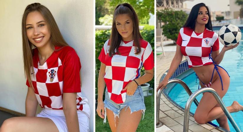 Hiába estek ki a horvátok, szurkolólányaik fotóitól továbbra is forrnak a közösségi oldalak – képek