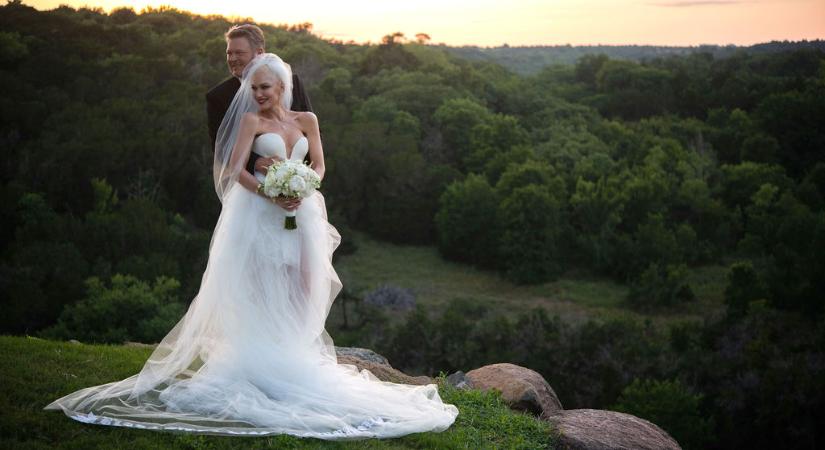 Itt vannak az első fotók Gwen Stefani titkos esküvőjéről