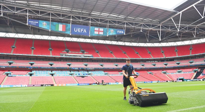 Minden készen áll az Eb-döntőre a Wembley Stadionban - képek
