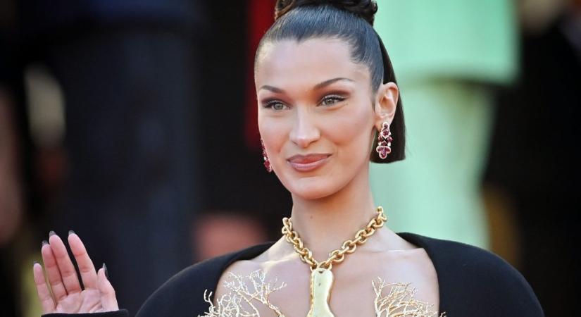 Bella Hadid melleire már nem jutott ruha Cannes vörös szőnyegén