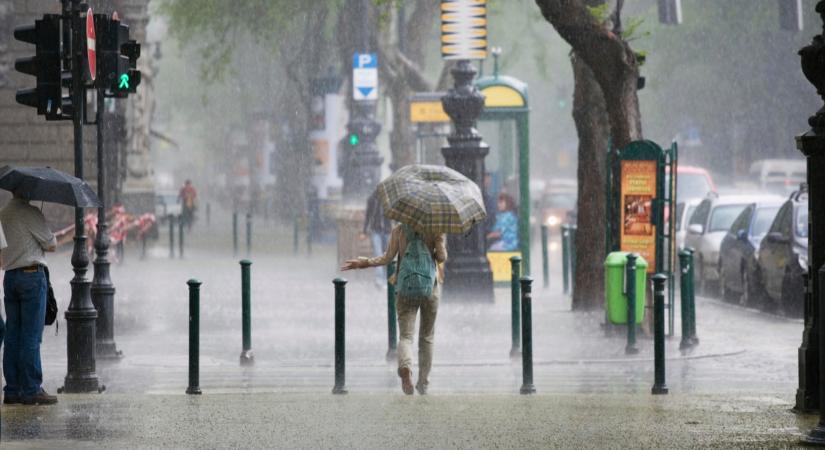 Brutál eső zúdult több megyére: sok helyen a havi átlag lehullott egy nap alatt