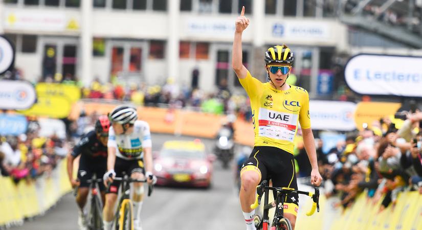 Tadej Pogacar újabb hegyi szakaszt nyert a Tour de France-on