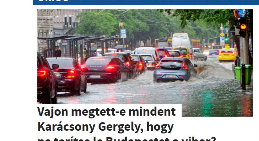 Vajon ezúttal Soros vagy Karácsony miatt volt durva a budapesti vihar?