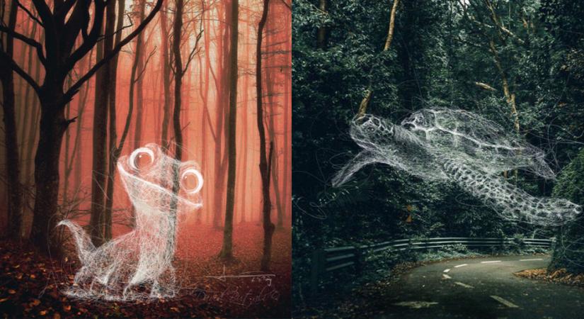 Erdőbe karcolt óriás állatok, avagy így lát egy illusztrátor - Galéria