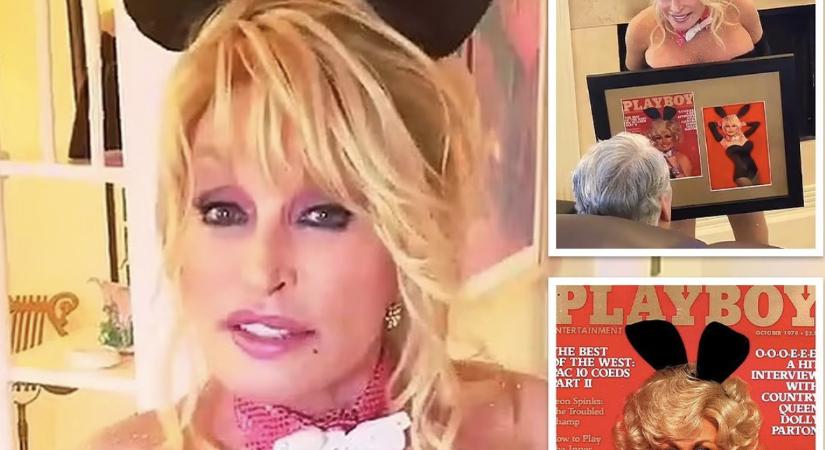 Agyeldobás: a 75 éves Dolly Parton ikonikus Playboy-címlapját fotózták most újra
