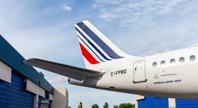 Így festették le az Air France első Airbus A220-asát