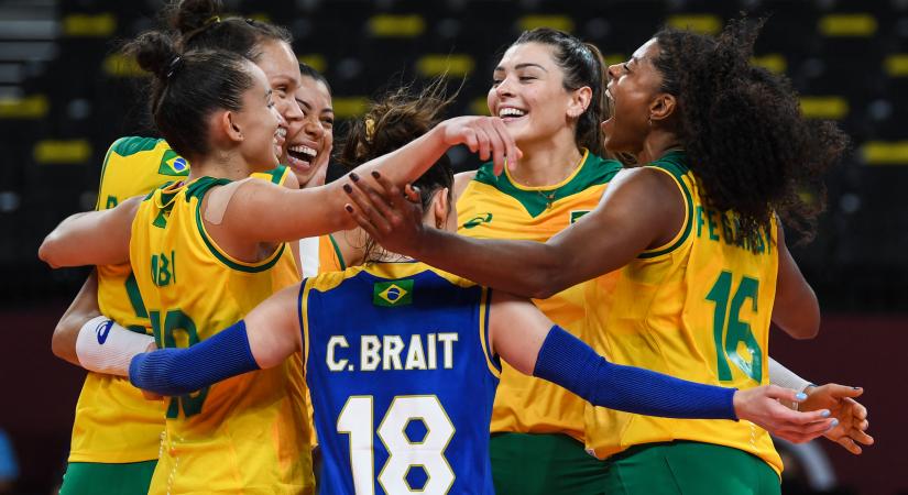 Nagy csatában nyertek a brazil női röplabdázók