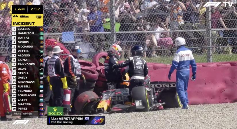Verstappen elárulta, mit érzett, miután 51 G-s erővel a falnak csapódott Silverstone-ban