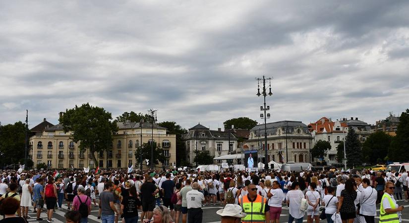 Elegük van: több száz egészségügyi dolgozó vonult utcára Budapesten