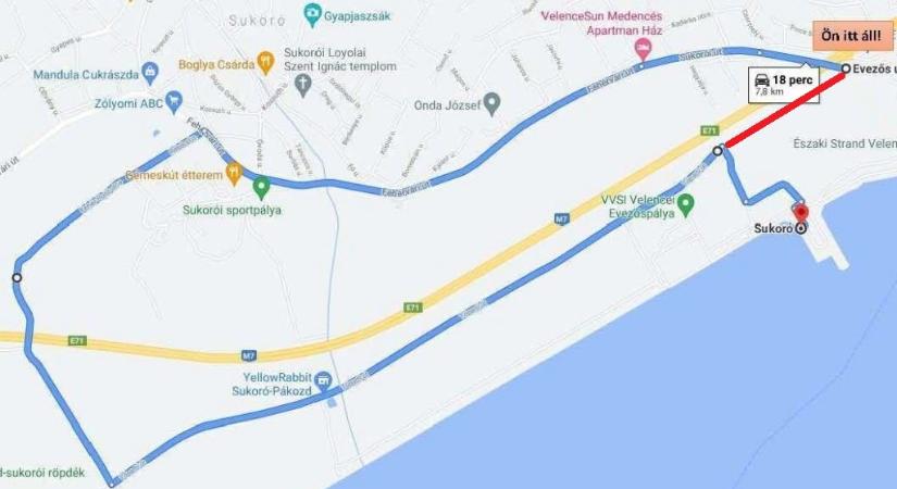A velencei önkormányzat lezárja az EFOTT fesztiválra vezető utat, 8 km a kerülő