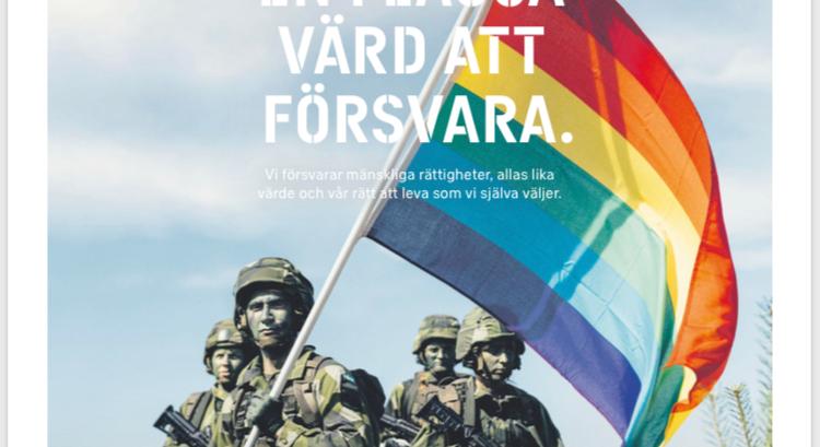 A szivárványzászlót is megvédi a svéd hadsereg
