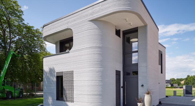 Különleges, betonnyomtatással készült házat adtak át Németországban