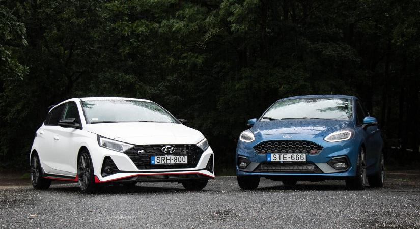 Két kis rohadék, ha egymásnak feszül - Összehasonlító: Ford Fiesta ST vs. Hyundai i20 N - 2021.