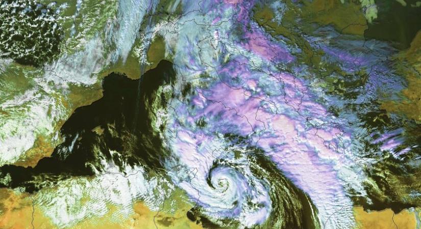 Mediterrán ciklon okoz változékony, helyenként csapadékos időt