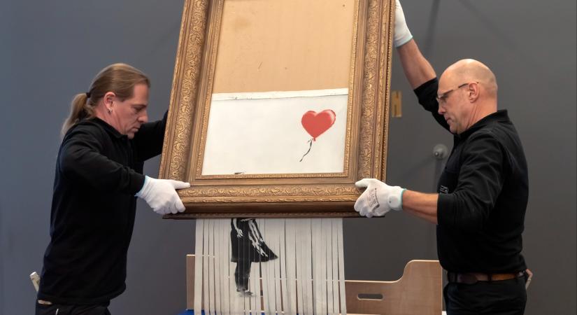 Újra elárverezik Banksy ledarált képét, másfél millió helyett most már ötmillió dollár felett is elmehet