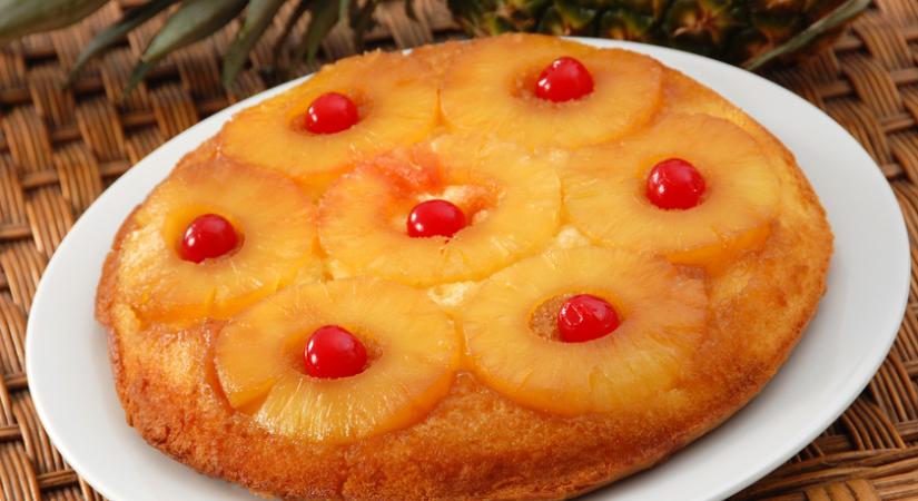 Fordított torta édes ananásszal: nagyon mutatós és isteni finom