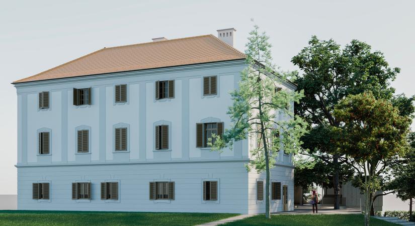 Jövő nyárra csúszik a balatonfüredi Esterházy-kastély megnyitása, értékes falfestményt találtak