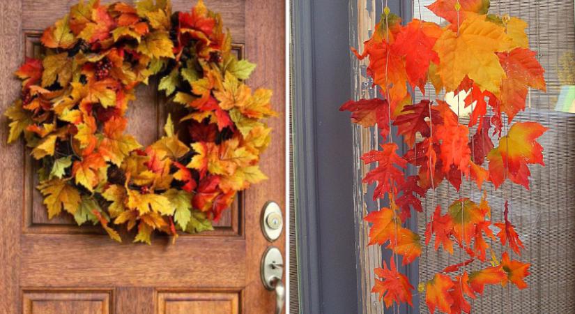 8 mutatós dekoráció őszi falevelekből: feldobják az otthont pompás színeikkel