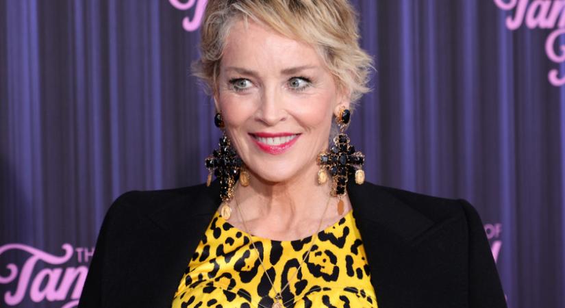 Sharon Stone leopárdmintás estélyiben ment a premierre: így kiemelte karcsú alakját a kreáció