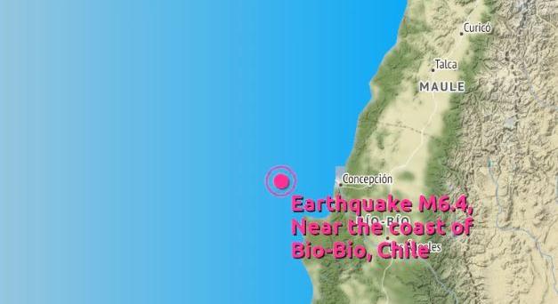 6,4-es erősségű földrengés rázta meg Chilét