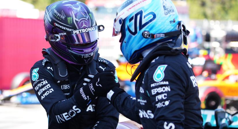 F1: Bottas csöpögősen búcsúzkodik Hamiltontól