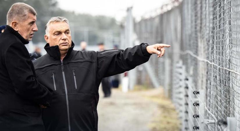Orbán Viktor megmutatta a cseh kormányfőnek, hogy mi védi meg Európát a migrációtól