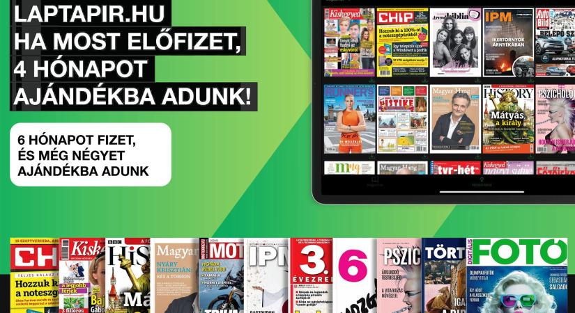 100 friss újságot, 2000 lapszámot olvashat a laptapir.hu oldalon!