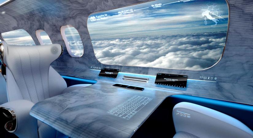 A jövő repülőgépeiről hiányozhatnak majd az ablakok, de azért lesz látnivaló