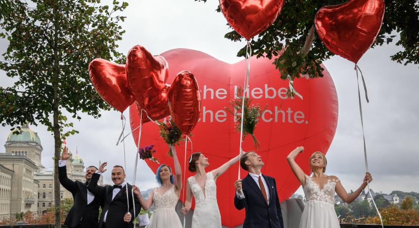 A többség támogatta a melegházasságot a svájci népszavazáson
